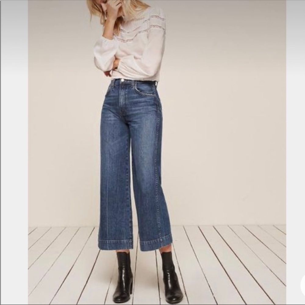Reformation Jane Ultra High Wide Leg Jeans 27